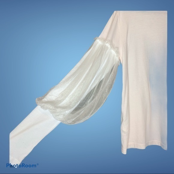 Nordstrom | Clu contrast sleeve top - Picture 3 of 5